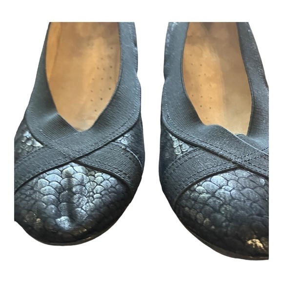 Naturalizer N5 Elastic Slip On Flats Fabric Ballet Flats Faux Snakeskin 6 - Picture 7 of 8